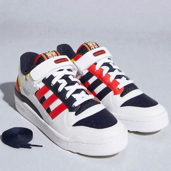 New adidas Forum Low “Legend Ink / Red” Sneakers - Picture 2 of 16